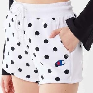 Urban outfitters x champion polka dot shorts (exclusive collab)